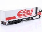 Scania Semi-trailer truck with semi-trailer "Eibach" white / red 1:43 Bburago