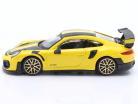 Porsche 911 GT2 RS Byggeår 2018 gul / sort 1:43 Bburago