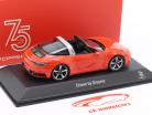 Porsche 911 (992) Targa 4S Année de construction 2020 lave orange 1:43 Spark