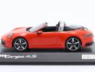 Porsche 911 (992) Targa 4S Année de construction 2020 lave orange 1:43 Spark