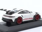 Porsche 911 (992) GT3 RS 2023 白色的 / 红色的 轮辋 & 装饰风格 1:43 Minichamps