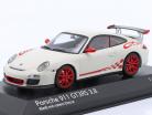 Porsche 911 (997.II) GT3 RS 3.8 Anno di costruzione 2009 bianco con rosso arredamento 1:43 Minichamps