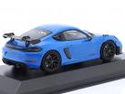 Porsche 718 (982) Cayman GT4 RS 2021 blau / schwarze Felgen 1:43 Minichamps