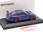 Porsche 911 (997.II) GT3 RS 3.8 Année de construction 2009 bleu métallique / rouge 1:43 Minichamps