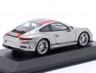 Porsche 911 (991) R anno di costruzione 2016 argento / rosso 1:43 Minichamps