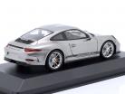 Porsche 911 (991) R año de construcción 2016 plata 1:43 Minichamps