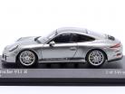 Porsche 911 (991) R 建造年份 2016 银 1:43 Minichamps