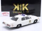 Dodge Monaco Hazzard County Police Byggeår 1974 hvid 1:18 KK-Scale