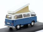 Volkswagen VW T2 Westfalia with Roof tent year 1978 blue / white 1:43 Ixo