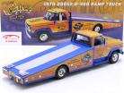 Dodge D300 Ramp Truck "Rat Trap" Ano de construção 1970 laranja / azul 1:18 GMP