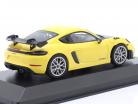 Porsche 718 (982) Cayman GT4 RS 2021 amarillo / plata llantas 1:43 Minichamps