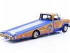 Dodge D300 Ramp Truck "Rat Trap" Ano de construção 1970 laranja / azul 1:18 GMP