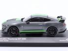Ford Shelby Mustang GT500 Год постройки 2020 Серый металлический / неоновый зеленый 1:43 Solido