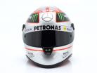M. Schumacher Mercedes GP W03 fórmula 1 Spa número 300 GP 2012 platino casco 1:2 Schuberth