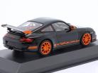 Porsche 911 (997.1) GT3 RS Ano de construção 2006 preto / laranja 1:43 Minichamps