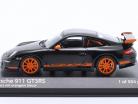 Porsche 911 (997.1) GT3 RS Anno di costruzione 2006 nero / arancia 1:43 Minichamps