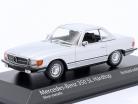 Mercedes-Benz 350 SL (R107) Hardtop Bouwjaar 1974 zilver metalen 1:43 Minichamps