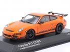Porsche 911 (997.1) GT3 RS Anno di costruzione 2006 arancia / nero 1:43 Minichamps