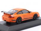 Porsche 911 (997.1) GT3 RS Año de construcción 2006 naranja / negro 1:43 Minichamps