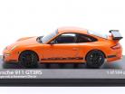 Porsche 911 (997.1) GT3 RS Byggeår 2006 orange / sort 1:43 Minichamps