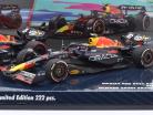 2-Car Set Verstappen #1 & Perez #11 ganador Bahréin & Arabia Saudita GP fórmula 1 2023 1:43 Minichamps