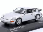 Porsche 911 (964) Turbo Ano de construção 1990 prata metálico 1:43 Minichamps