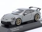 Porsche 911 (992) GT3 2021 агатовый серый металлический / золотой автомобильные диски 1:43 Minichamps