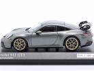 Porsche 911 (992) GT3 2021 grigio agata metallico / d'oro cerchi 1:43 Minichamps