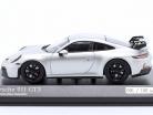 Porsche 911 (992) GT3 2021 argento dolomitico metallico / nero cerchi 1:43 Minichamps