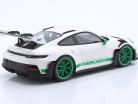Porsche 911 (992) GT3 RS 2022 Tribute Carrera RS weiß / grün 1:18 Spark