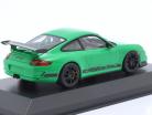 Porsche 911 (997.1) GT3 RS Anno di costruzione 2006 verde con arredamento 1:43 Minichamps