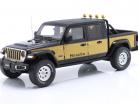 Jeep Gladiator Honcho Byggeår 2020 sort / gylden gul 1:18 GT-Spirit