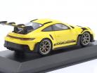 Porsche 911 (992) GT3 RS 2023 amarelo / dourado aros 1:43 Minichamps