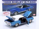Shelby GT500 Convertible Anno di costruzione 1967 blu metallico 1:18 GMP