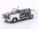 Mercedes-Benz 200 (W110) Polizia Stradale 1961 verde / bianco 1:64 Schuco