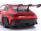 Porsche 911 (992) GT3 RS Année de construction 2023 rouge / noir jantes 1:18 Minichamps