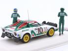 Lancia Stratos HF #10 Sieger Rallye Monte Carlo 1976 mit Figuren 1:43 Ixo