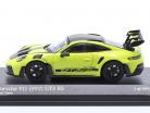 Porsche 911 (992) GT3 RS Год постройки 2022 acid зеленый 1:64 Minichamps / Tarmac Works