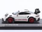 Porsche 911 (992) GT3 RS Año de construcción 2022 blanco / rojo 1:64 Minichamps / Tarmac Works