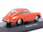 Porsche 356B Coupe Bouwjaar 1961 oranje 1:43 Minichamps