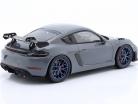 Porsche 718 (982) Cayman GT4 RS Anno di costruzione 2021 grigio artico 1:18 Spark