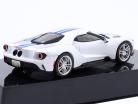 Ford GT year 2017 white / blue 1:43 Ixo