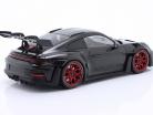 Porsche 911 (992) GT3 RS Baujahr 2023 schwarz / rote Felgen 1:18 Minichamps