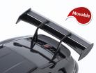 Porsche 911 (992) GT3 RS year 2023 black / red rims 1:18 Minichamps
