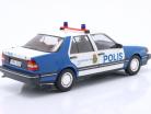 Saab 9000 CD Turbo 建設年 1990 スウェーデン 警察 青 / 白 1:18 Triple9
