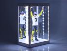 Single display case with LED lighting and Mirror for figures scale 1:6 white Triple9