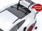 Porsche 911 (992) GT3 RS Baujahr 2023 silber / rote Felgen 1:18 Minichamps