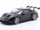 Porsche 911 (992) GT3 RS 2023 preto / prata aros 1:18 Minichamps