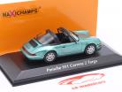 Porsche 911 (964) Carrera 2 Targa Byggeår 1991 grøn metallisk 1:43 Minichamps