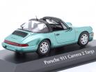 Porsche 911 (964) Carrera 2 Targa Année de construction 1991 vert métallique 1:43 Minichamps